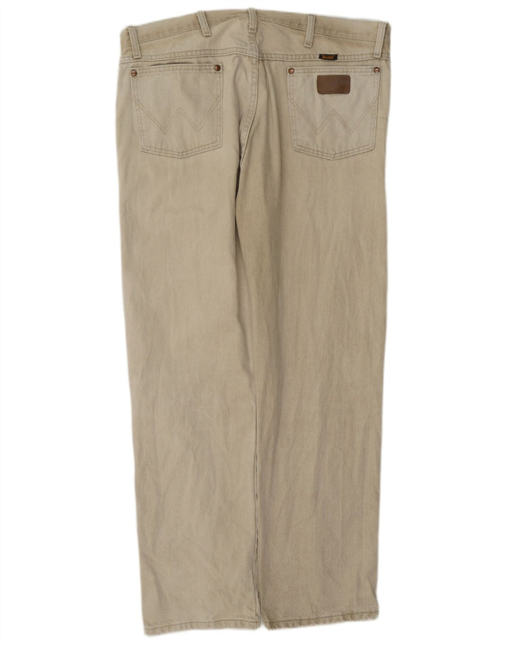 Wrangler Vaqueros rectos para hombre W38 L32 Algodón beige