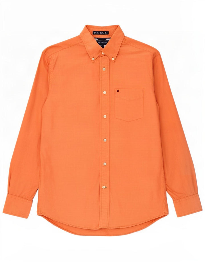 Camisa Tommy Hilfiger Hombre Small Naranja Algodón