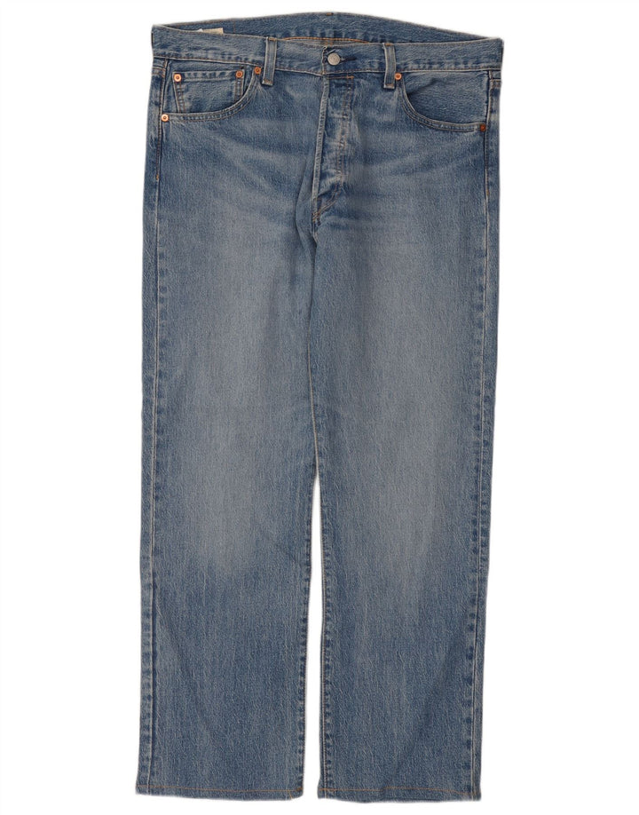 Levi's Hombre 501 Vaqueros Rectos W36 L32 Algodón Azul