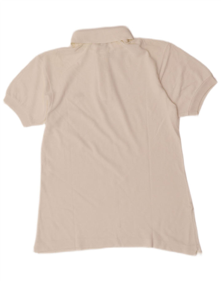 Lacoste Polo para hombre talla 3 pequeño algodón blanco