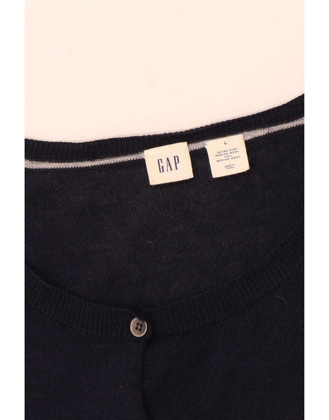 Gap - Cárdigan para mujer, talla 40, talla grande, lana azul marino