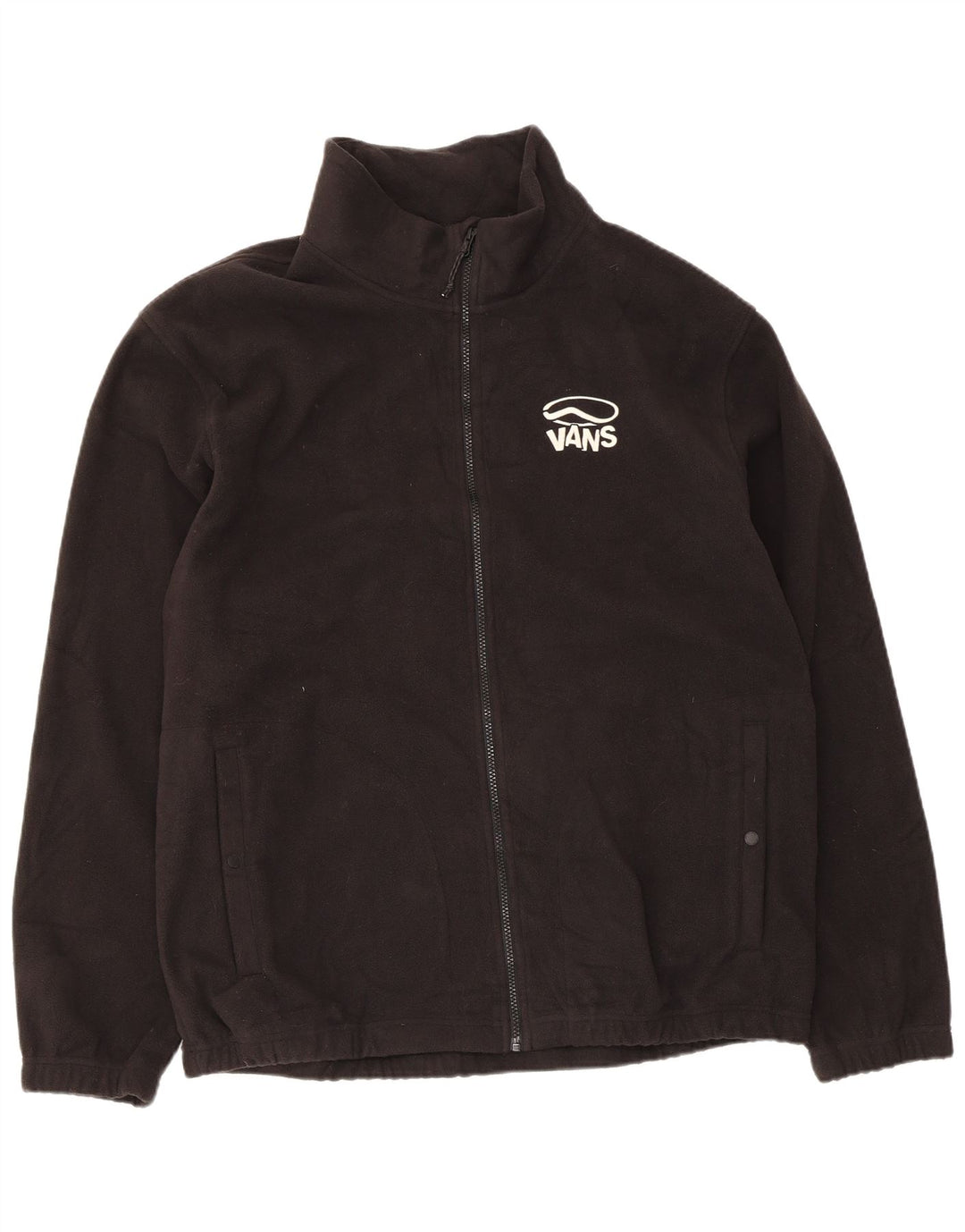 Vans Chaqueta polar gráfica para hombre UK 42 XL Poliéster negro