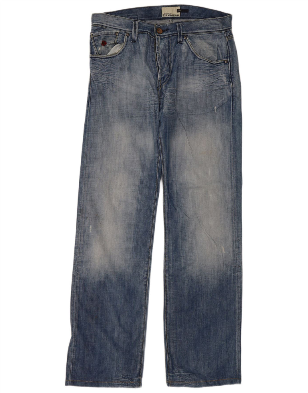 Vaqueros rectos desgastados para hombre Energie W34 L36 Algodón azul