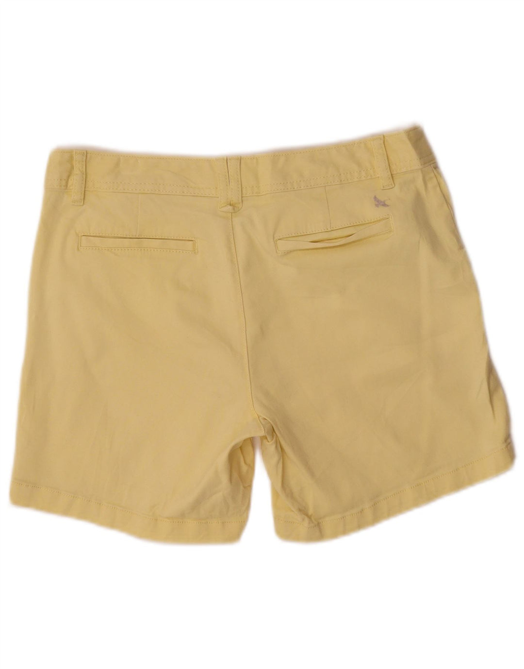 EDDIE BAUER Pantalones cortos chinos para mujer US 6 mediano W32 algodón amarillo