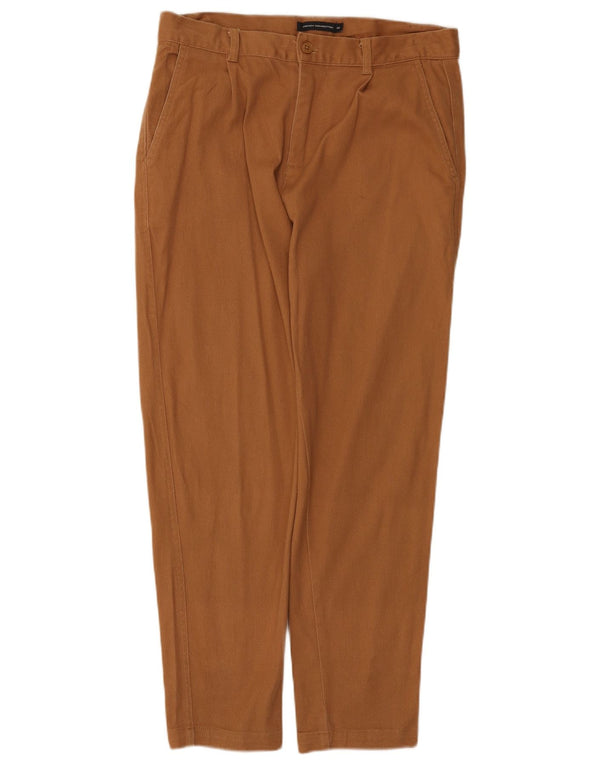 Pantalones chinos rectos para hombre French Connection W32 L27 Algodón marrón