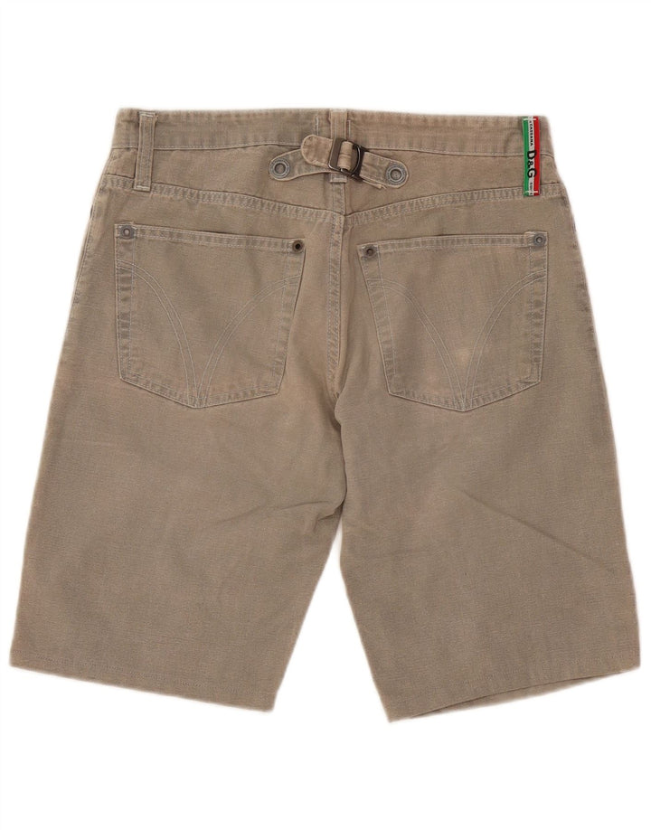 Dolce & Gabbana Shorts Vaqueros Hombre W32 Algodón Gris Medio