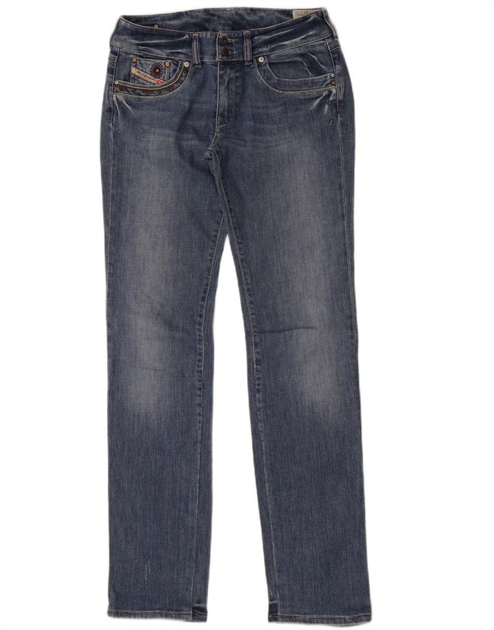 Diesel Mujer Ronhar Vaqueros Rectos W32 L34 Algodón Azul