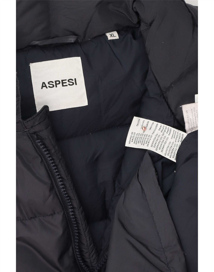 Aspesi Chaqueta acolchada para hombre UK 42 XL Azul marino Poliéster