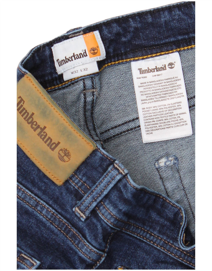 Timberland Jeans rectos para hombre W32 L29 Algodón azul marino