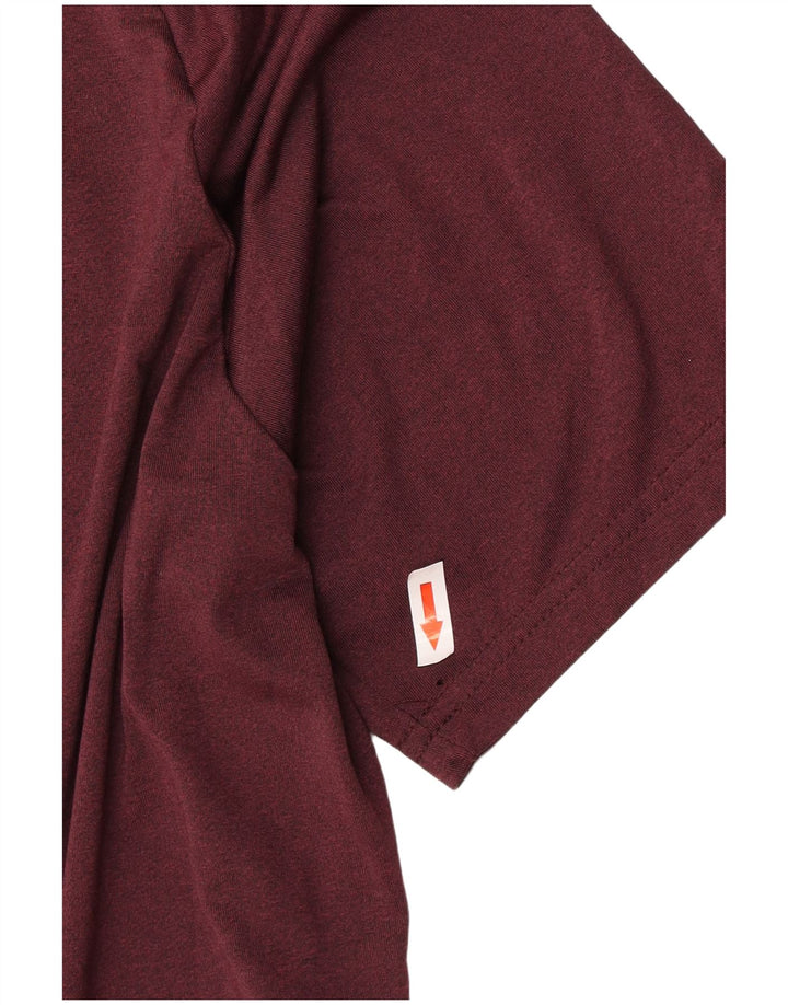 Camiseta para hombre Mountain Warehouse Top grande de poliéster burdeos