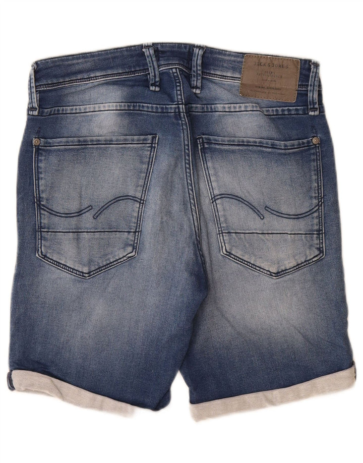 Jack & Jones Mens Shorts De Mezclilla Medio W32 Azul