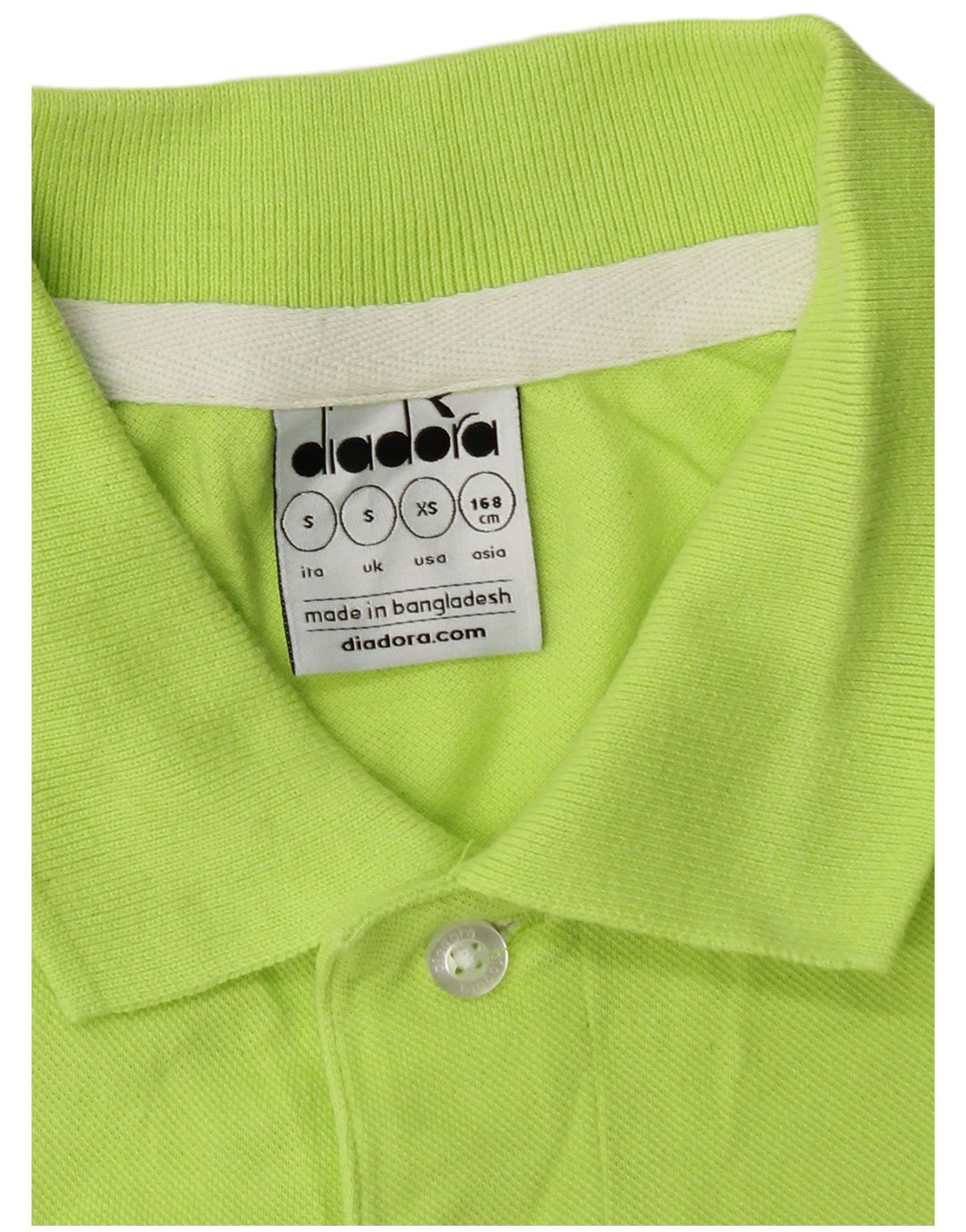DIADORA Polo Hombre Small Verde Algodón