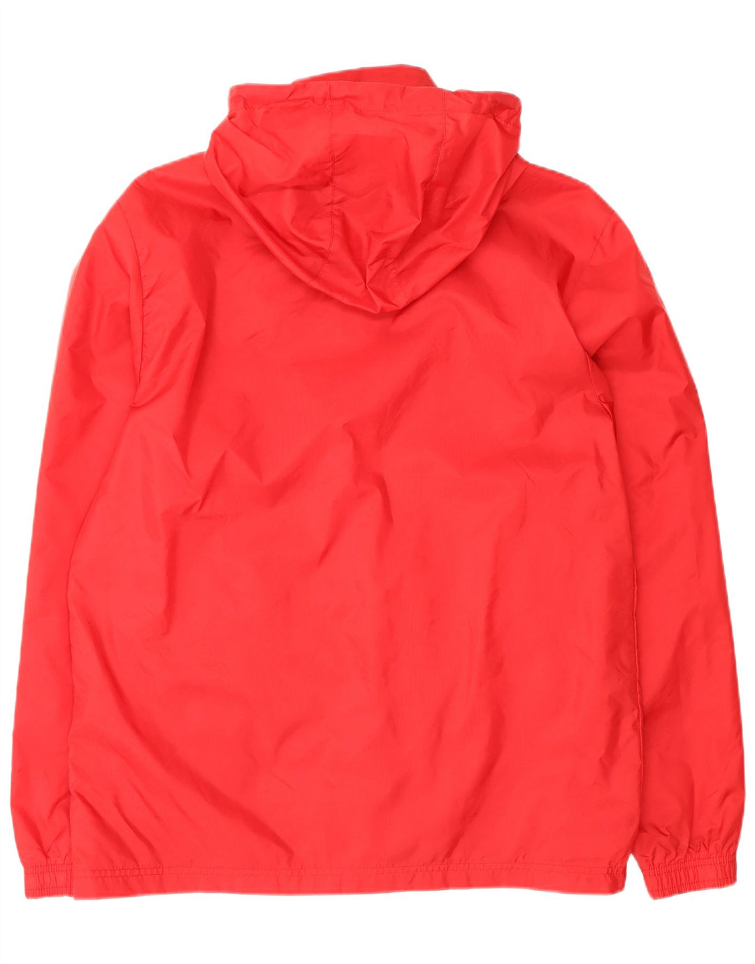 Adidas Chaqueta impermeable con capucha para hombre UK 38 Medium Red Nylon