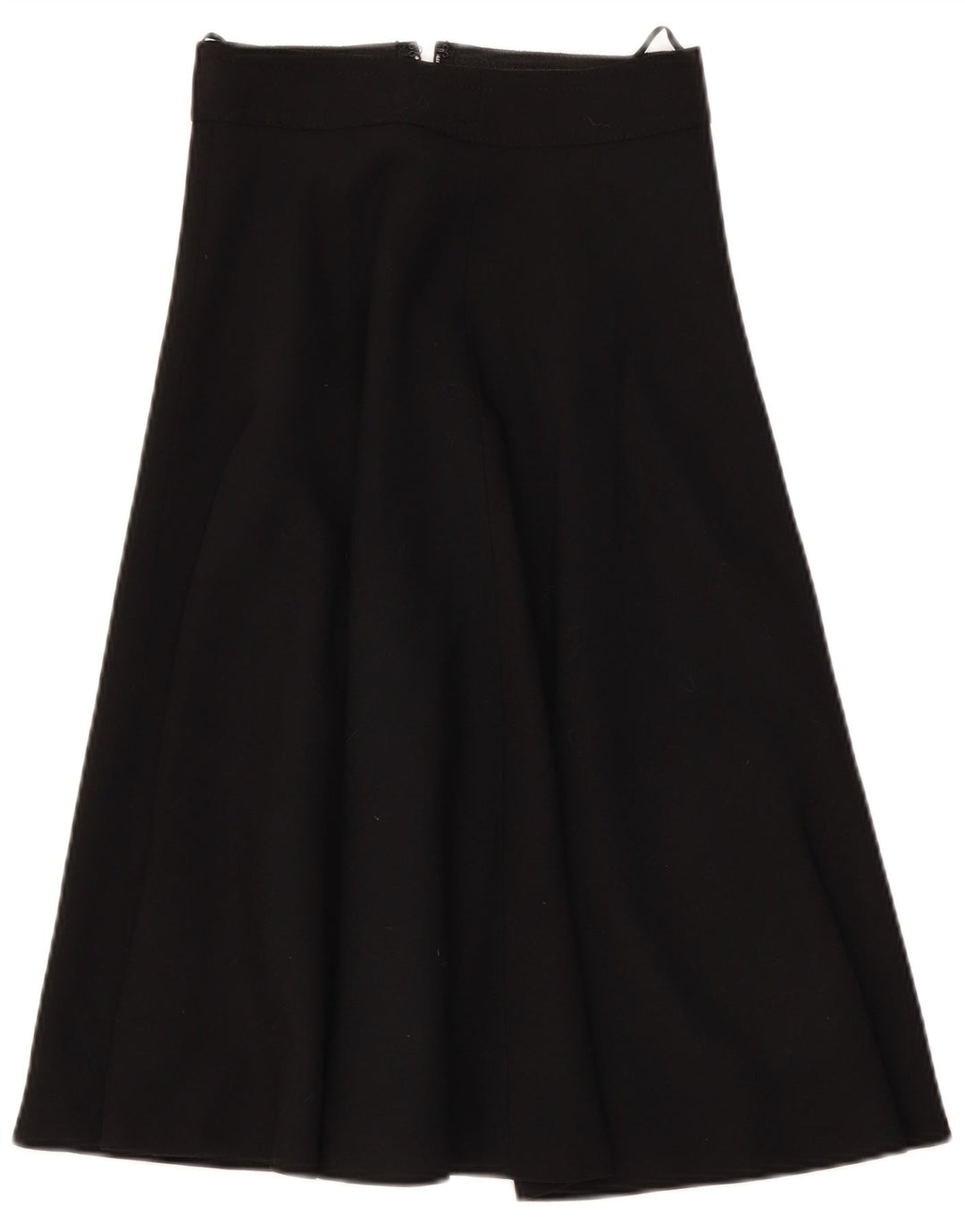 Vintage mujer cintura alta A-Line falda W28 medio negro