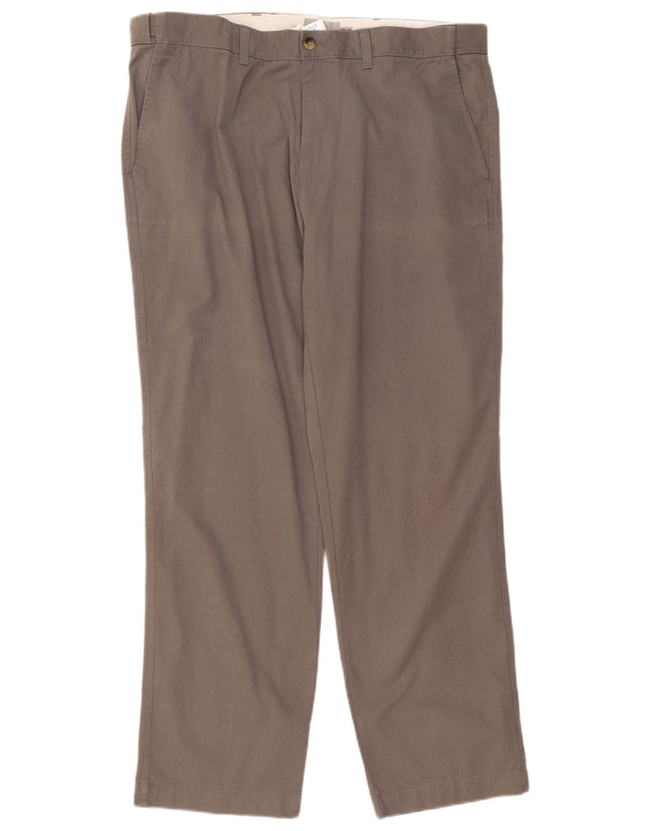 Marks & Spencer Pantalón chino de corte regular para hombre W40 L31 Algodón gris