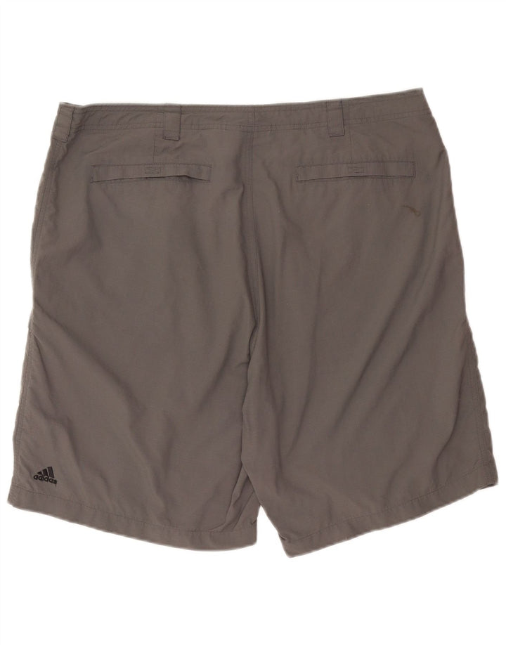 Adidas Pantalones cortos casuales para hombre XL W38 Gris Poliéster