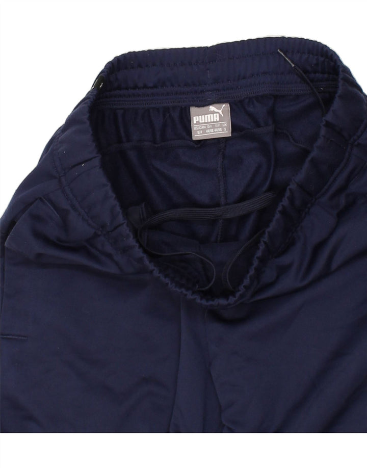 PUMA Mens Tracksuit Trousers Joggers Small Navy Blue Vintage Puma and Second-Hand Puma from Messina Hembry 