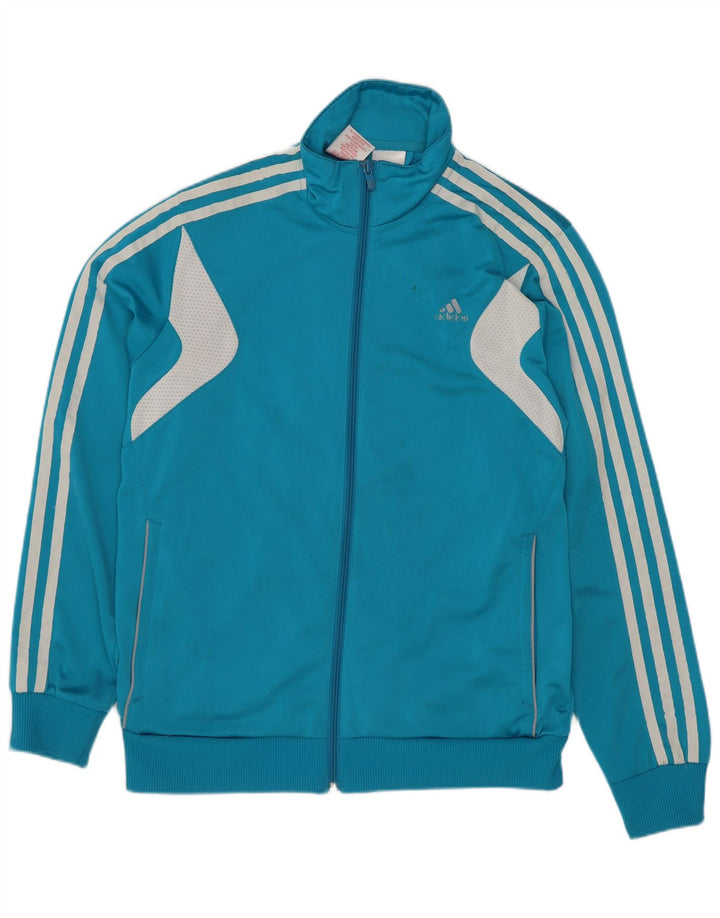 Adidas - Chaqueta de chándal para niño, 13-14 años, color azul, poliéster