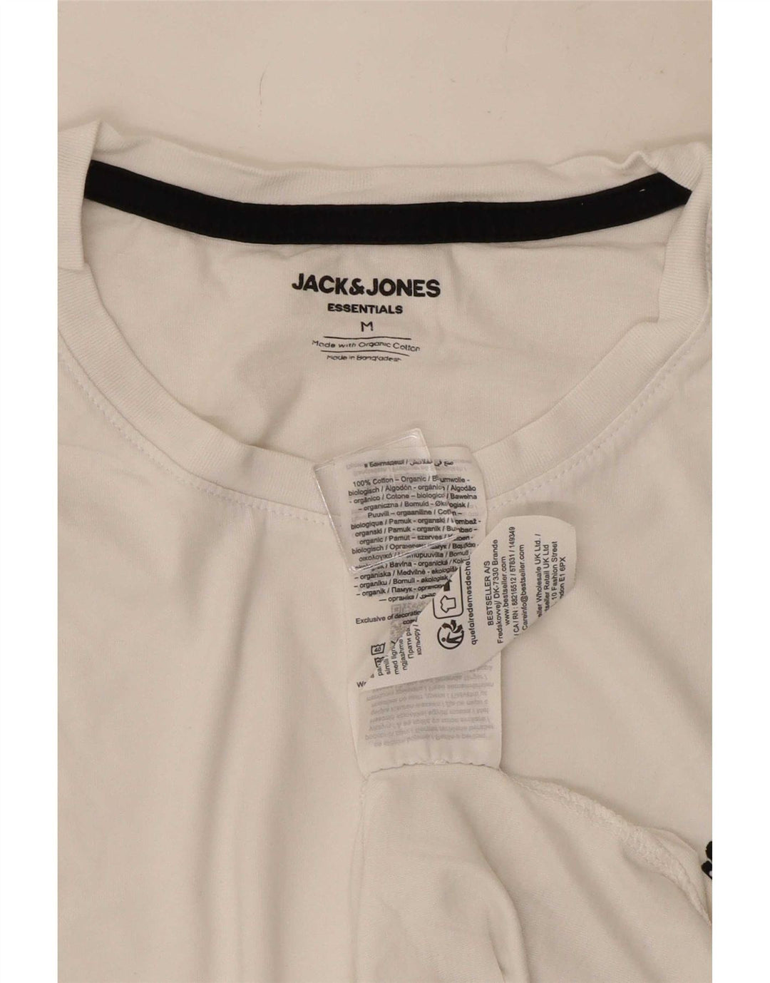 Camiseta Jack & Jones Hombre Top Medium Blanco Algodón