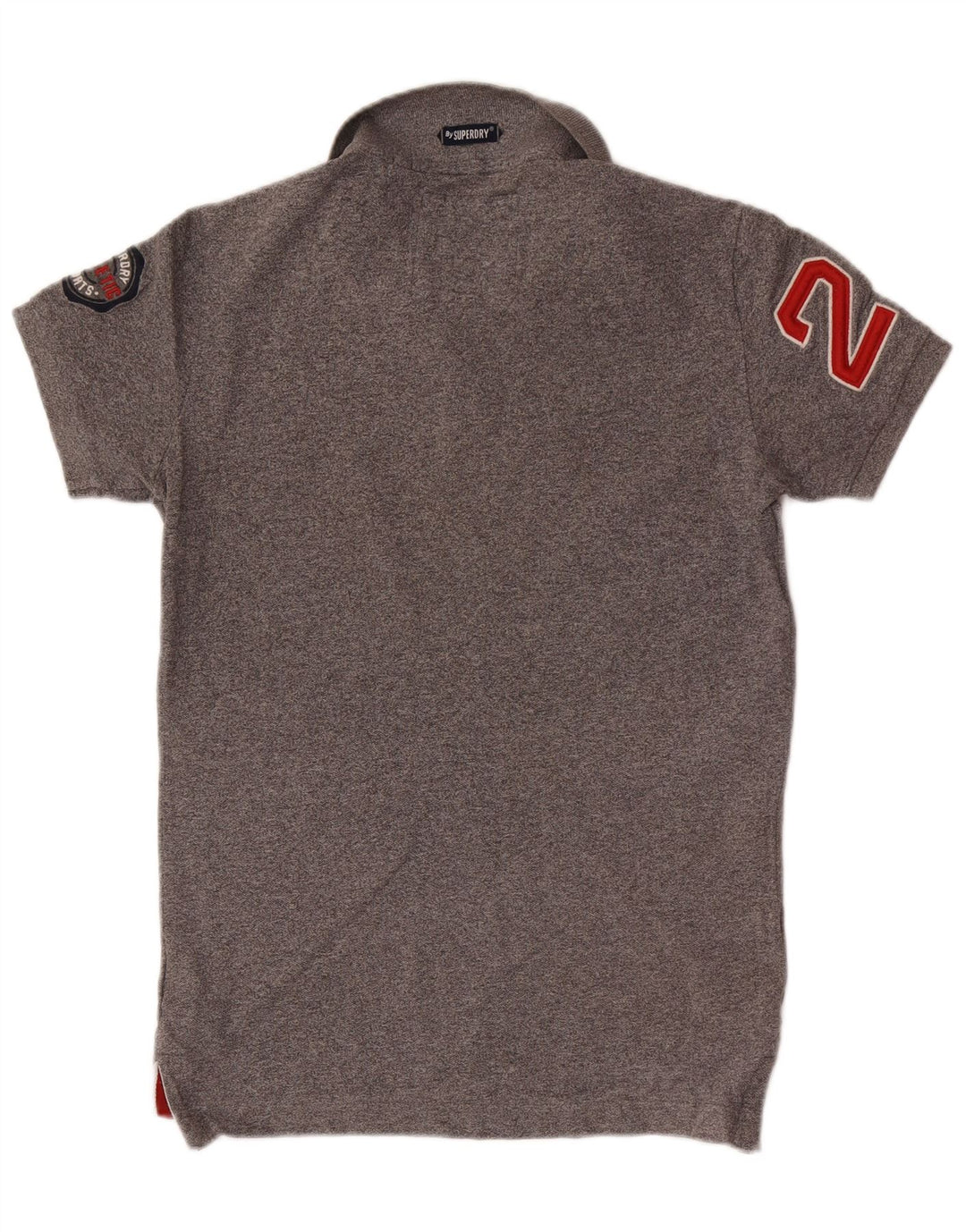 Superdry Polo Gráfico Para Hombre De Algodón Gris Pequeño