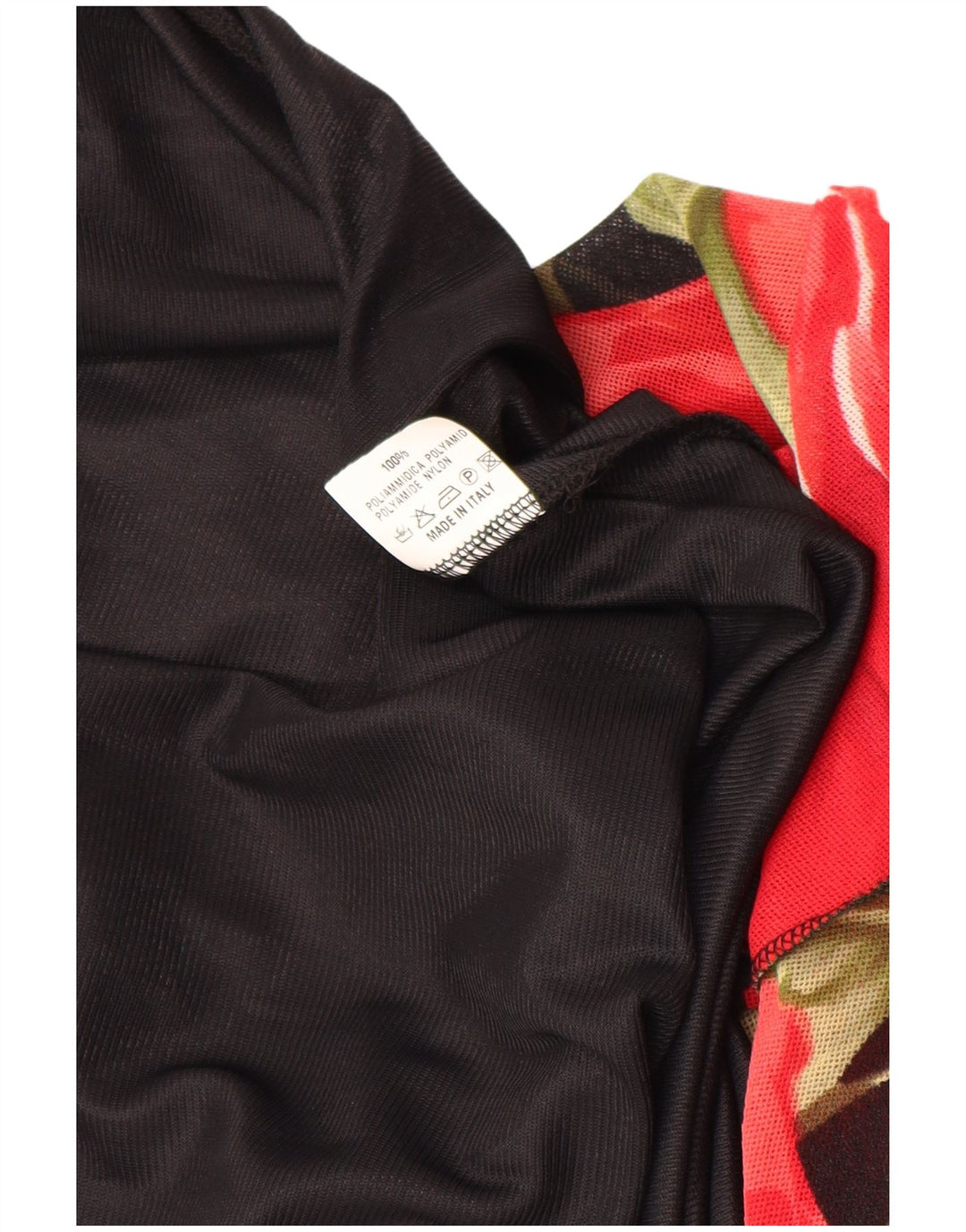 VINTAGE Vestido maxi sin mangas para mujer Reino Unido 12 Poliamida floral negra mediana