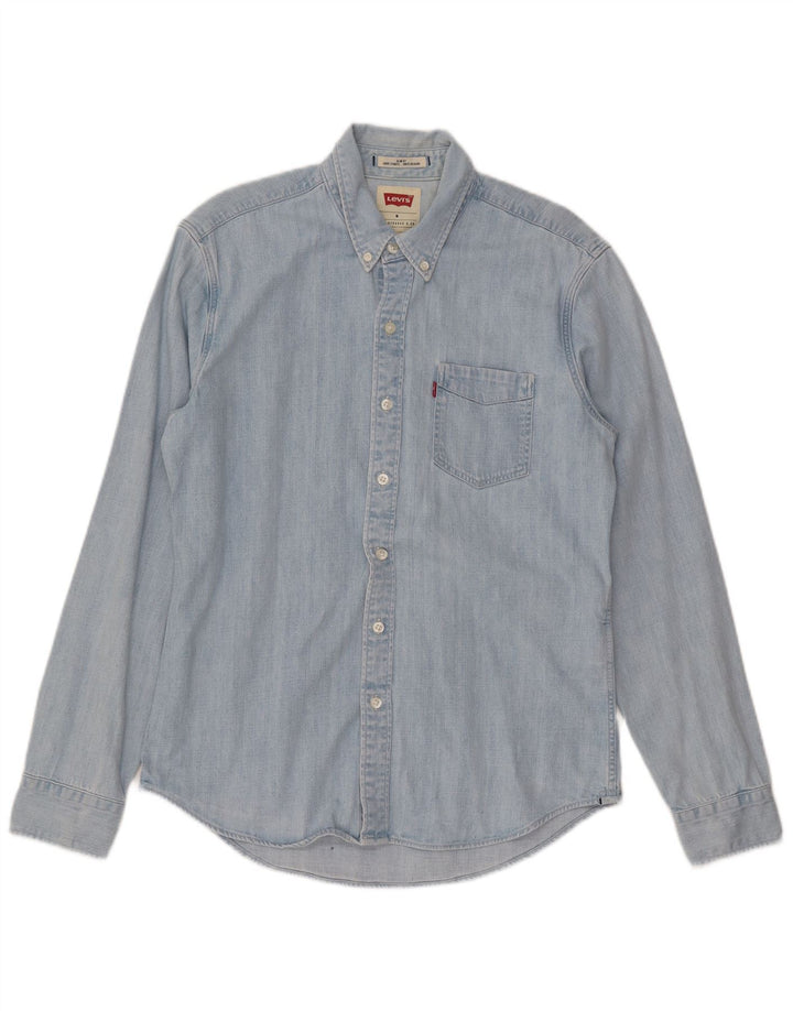 LEVI'S Camisa vaquera slim fit de algodón azul medio