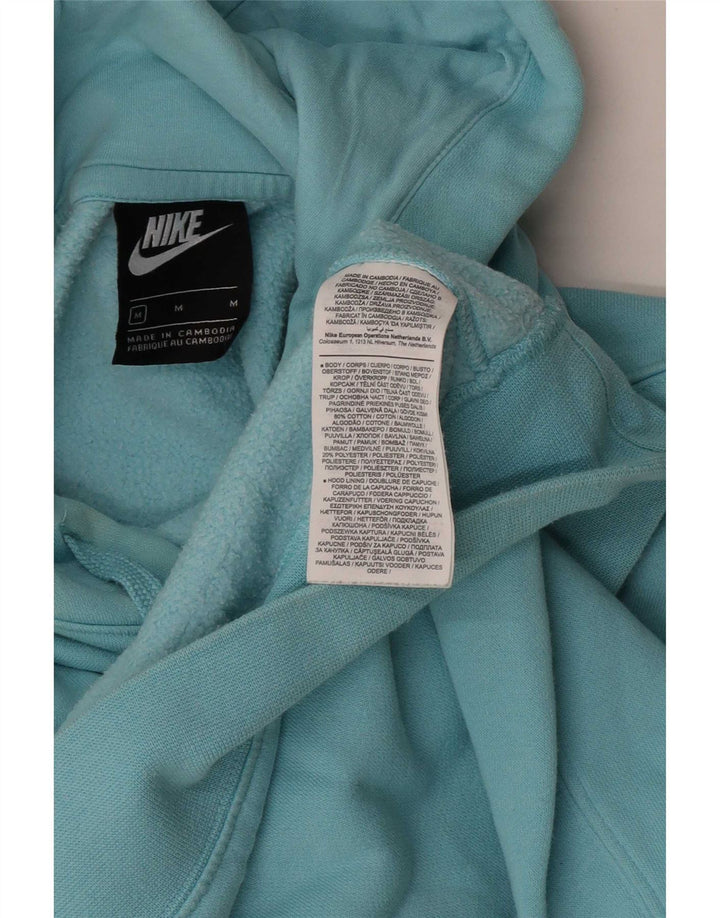 Nike Jersey con capucha para hombre, color azul medio, algodón