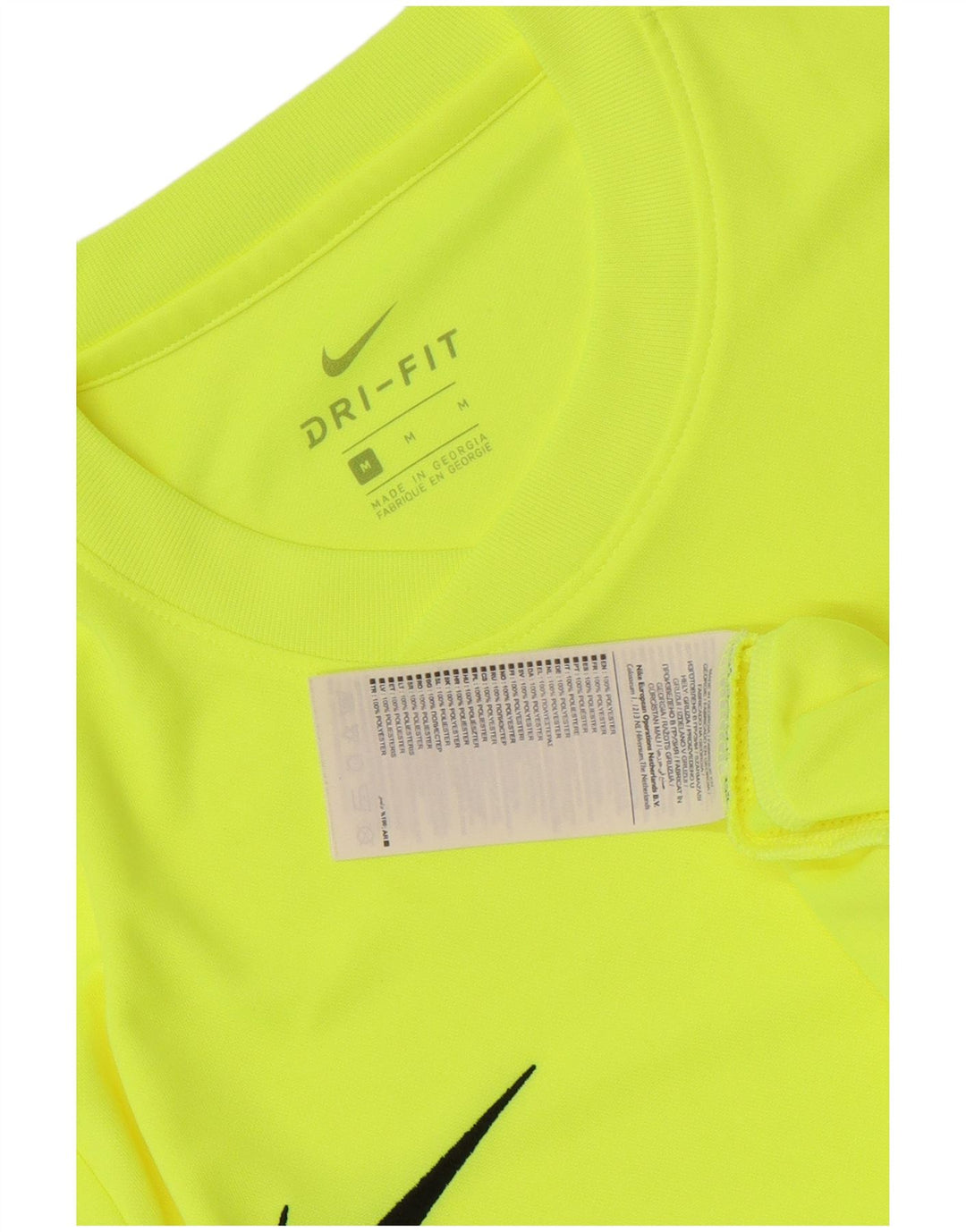 Camiseta Nike Hombre Dri Fit Top Poliéster Amarillo Mediano