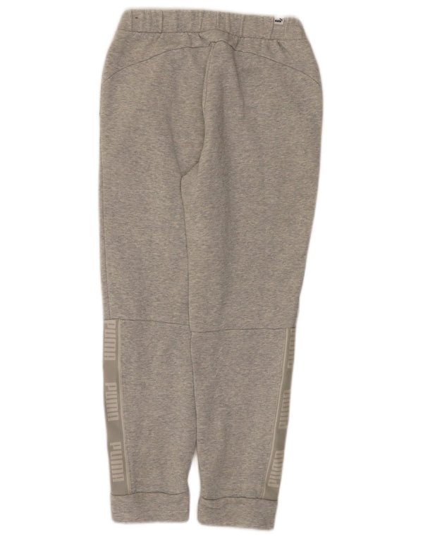 Puma Mujer Gráfico Chándal Pantalones Joggers UK 6 XS Gris Moteado
