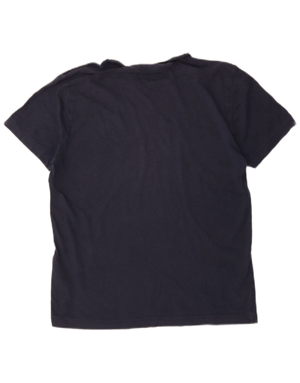 Tommy Hilfiger Camiseta gráfica para hombre Top Medium Azul marino Algodón