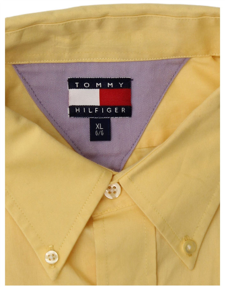 TOMMY HILFIGER Camisa Manga Corta Hombre XL Amarillo