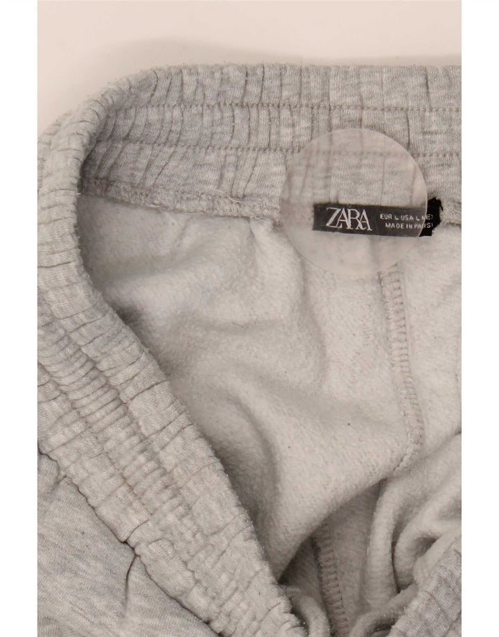 Zara Hombre Pantalón Chándal Joggers Grande Gris Poliéster