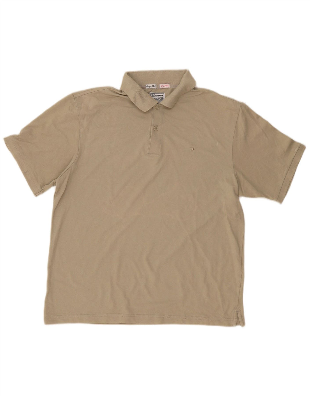 Champion Polo De Ajuste Fácil Para Hombre XL Algodón Beige