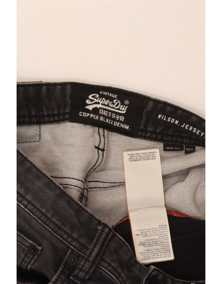 Superdry Vaqueros ajustados Wilson para hombre W30 L32 Algodón gris