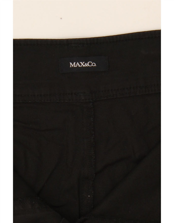 MAX & CO. Womens Slim Cropped Trousers W34 L25 Black Vintage Max & Co. and Second-Hand Max & Co. from Messina Hembry 