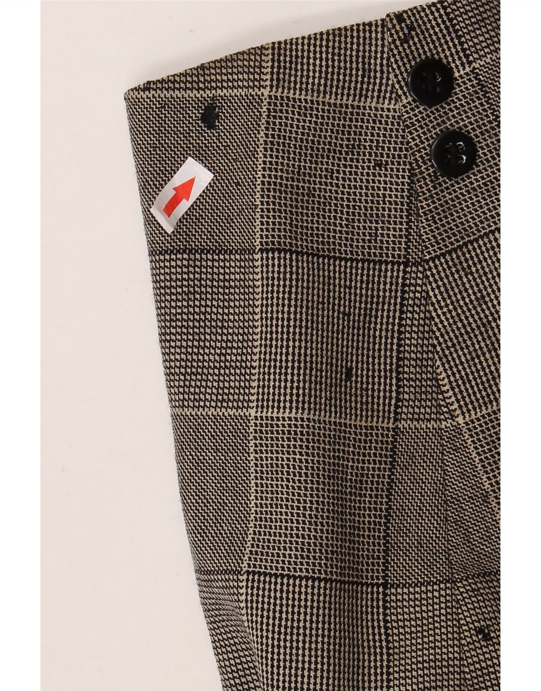 Jaeger Chaqueta tipo blazer corta con 1 botón para mujer UK 10 Small Grey Check Cotton