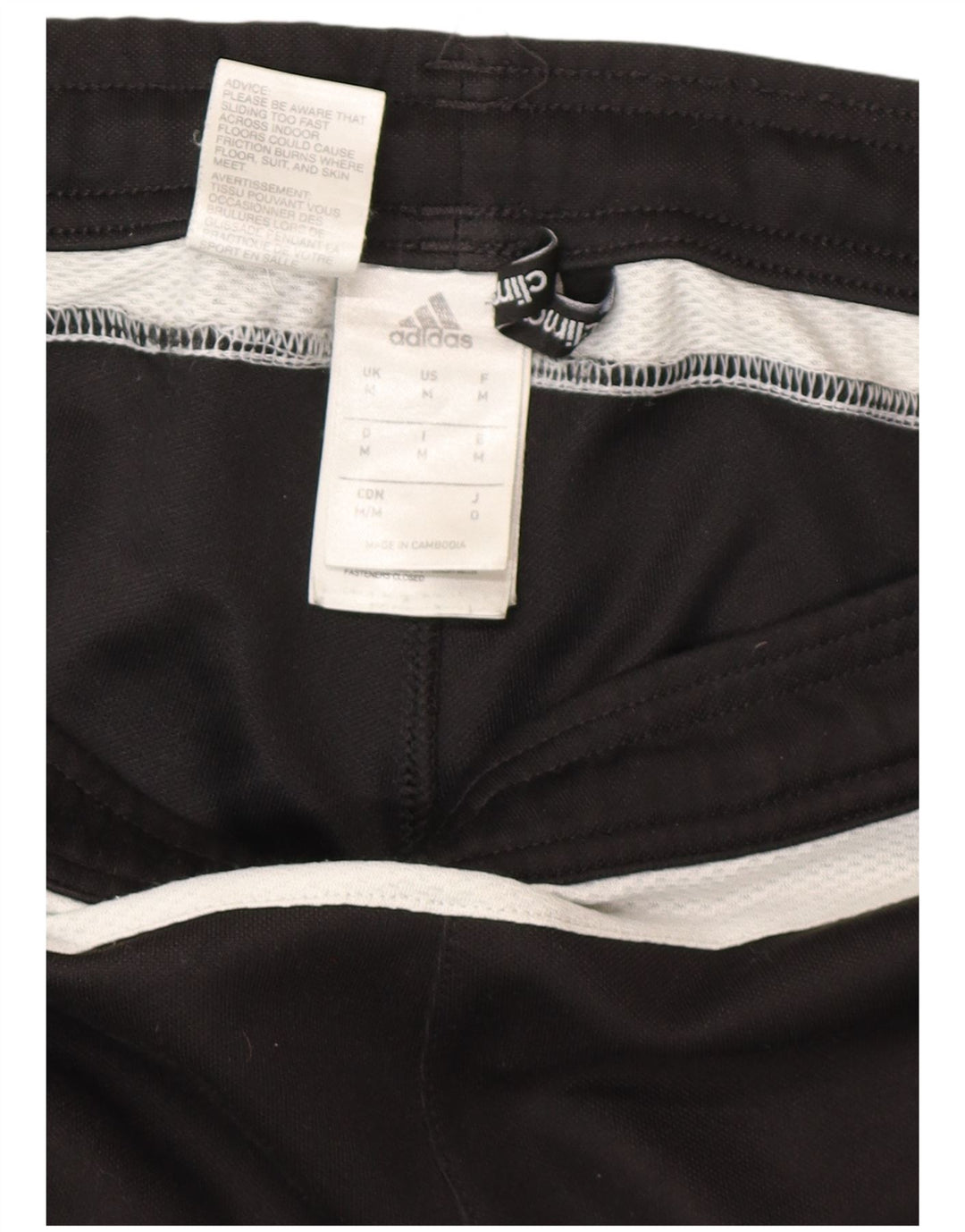ADIDAS Hombre Climalite Pantalones De Chándal Mediano Negro Colorblock