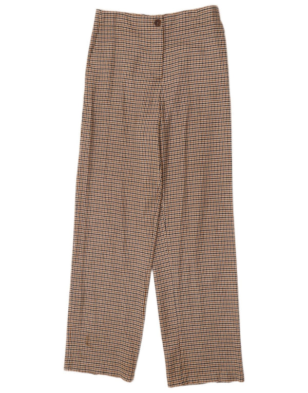 Massimo Dutti Pantalón Chino Mujer EU 42 Large W32 L32 Marrón Pata De Gallo