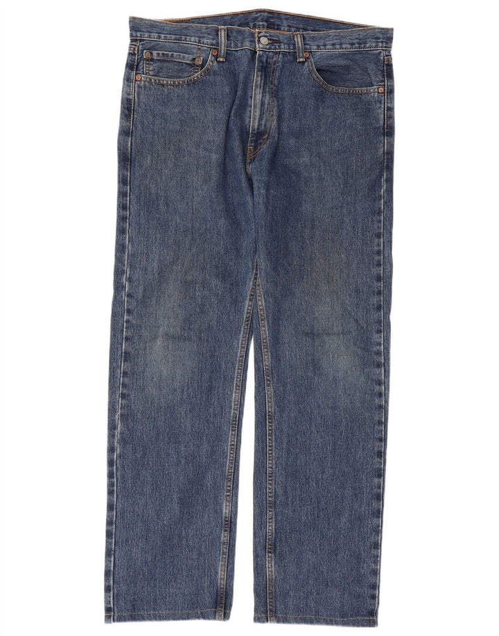 LEVI'S Vaqueros rectos 505 para hombre W36 L32 Azul