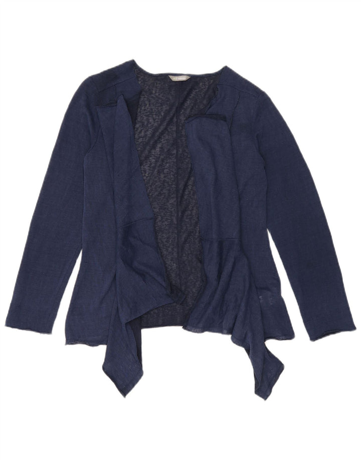 Marks & Spencer Suéter tipo cárdigan para mujer UK 10 Small Poliéster azul marino