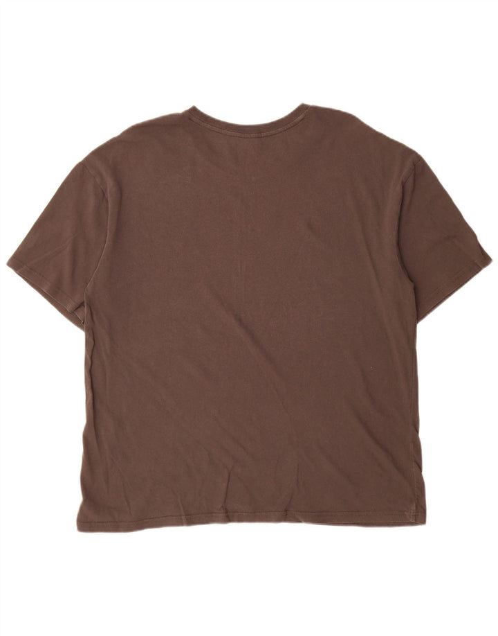 Hurley - Camiseta gráfica para hombre, talla grande, color marrón