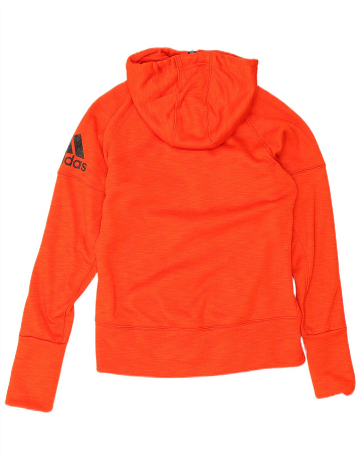 Adidas Sudadera con capucha y cremallera para mujer UK 8/10 Small Red Poliéster