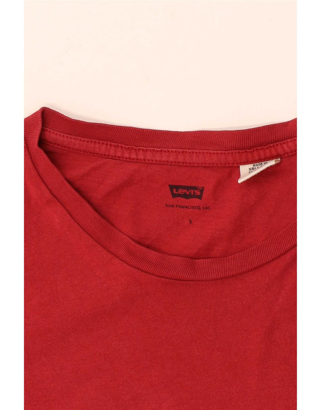 Levi's Camiseta para hombre Top Small Rojo