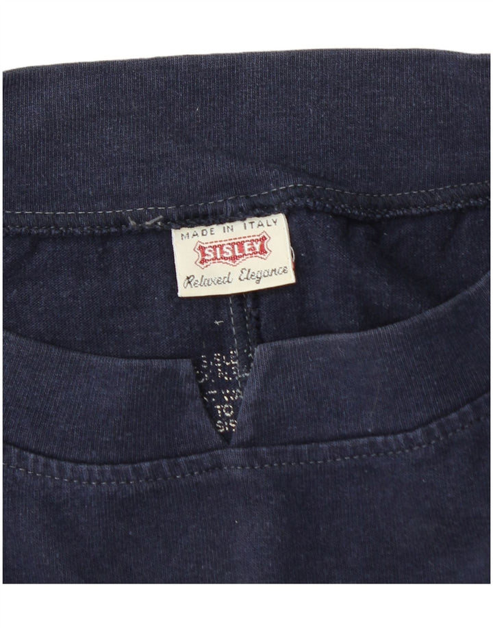 Sisley Sudadera extragrande con gráfico para mujer, talla 44, talla M, azul marino