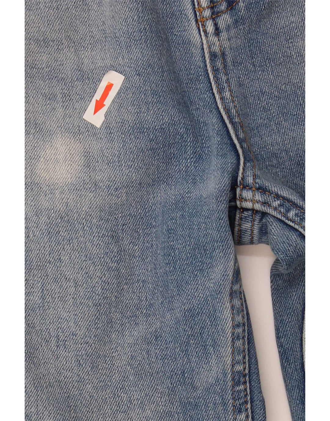 Vintage mujer jeans acampanados EU 36 Pequeño W25 L32 Algodón Azul
