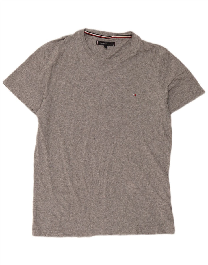 Camiseta Tommy Hilfiger Hombre Top Algodón Gris Medio