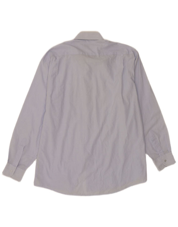 Pierre Cardin Camisa para hombre Talla 42 16 1/2 Algodón azul grande a rayas
