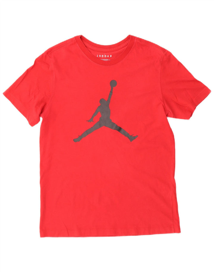 Jordan Camiseta gráfica de ajuste estándar para hombre, talla mediana, roja