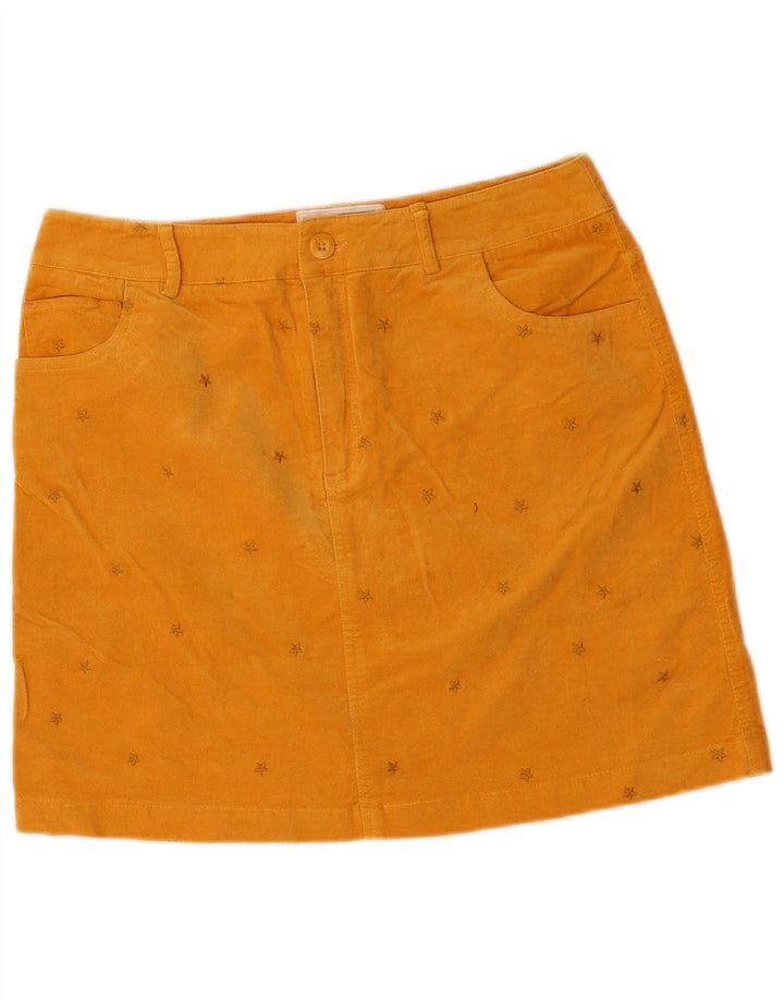 Minifalda con estampado abstracto para mujer de White Stuff UK 10 Small W30 Amarillo