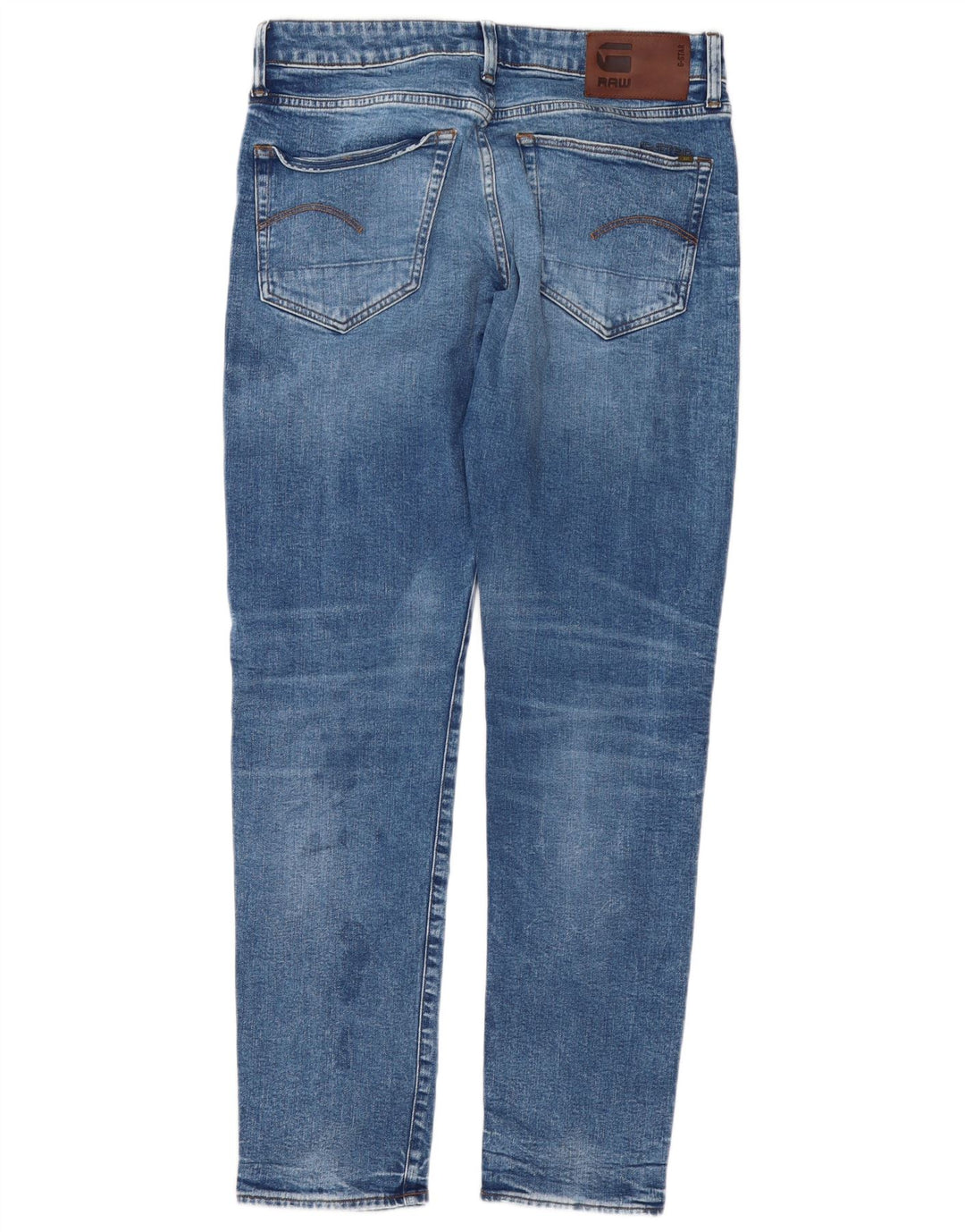 G-STAR Mens 3301 Slim Jeans W32 L32 Blue Cotton